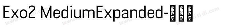 Exo2 MediumExpanded字体转换